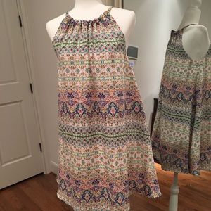 Multi-colored flirty dress